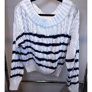 Cozy Striped Sweater by Anthropologie